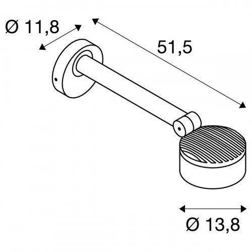 buitenlamp antraciet displaylamp aluminium LED