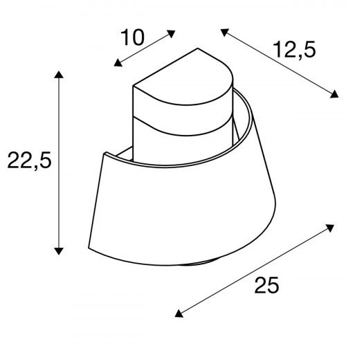 Ronde moderne muurlamp matzwart aluminium met E27 fitting