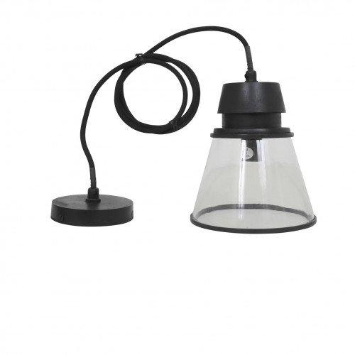 messing lamp in de kleur antiek zwart met een E14 fitting