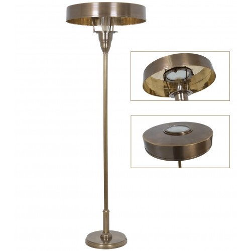 messing lamp in de kleur antiek messing met een E27 fitting