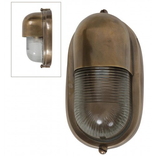 messing lamp in de kleur antiek messing met een E27 fitting