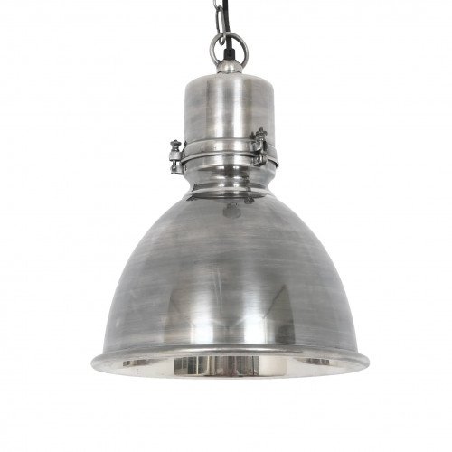 messing lamp in de kleur antiek zilver met een E27 fitting