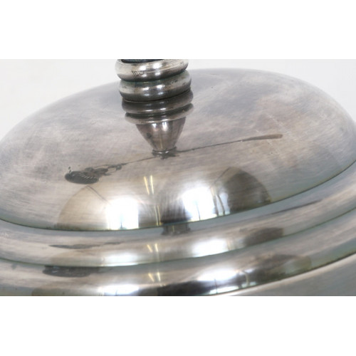 Industriële vloerlamp Archer antiek zilver