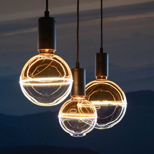 Lichtbron globe 145 amber blue Dimbaar E27