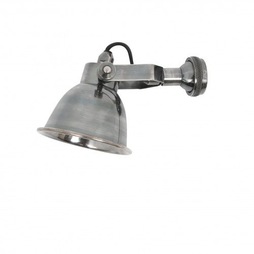 messing lamp in de kleur antiek zilver met een E14 fitting