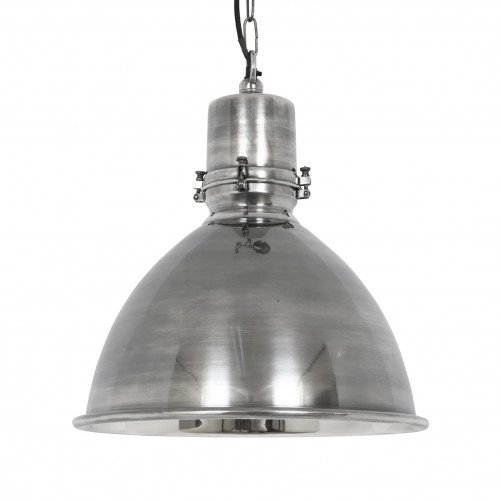 messing lamp in de kleur antiek zilver met een E27 fitting