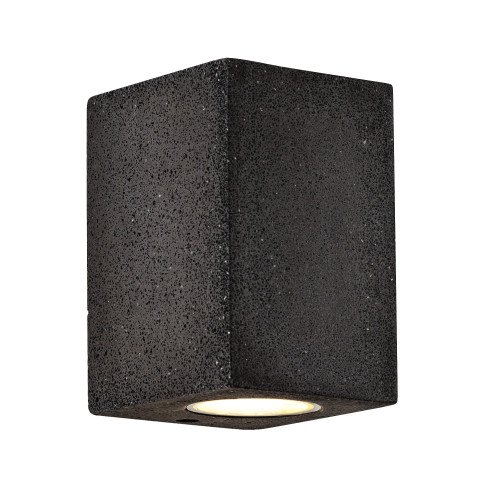 Pure Down wandlamp downlighter beton in zwarte kleur