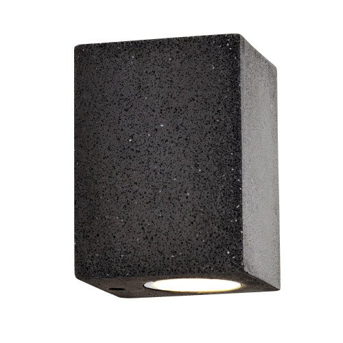 Pure Down wandlamp downlighter beton in zwarte kleur