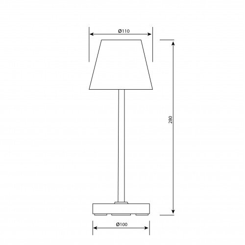 Buitenlamp en Binnenlamp Bronzen tafellamp modern