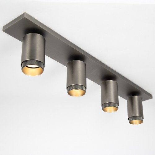 Plafondspot Scott binnenverlichting gun metal aluminium modern