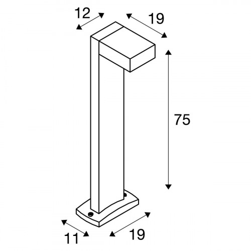 Sl 75 Square Antraciet 1xgx53