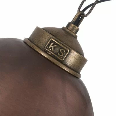 baas Westers prioriteit Hanglamp industrieel brons & koper Loft ll | Nostalux.nl