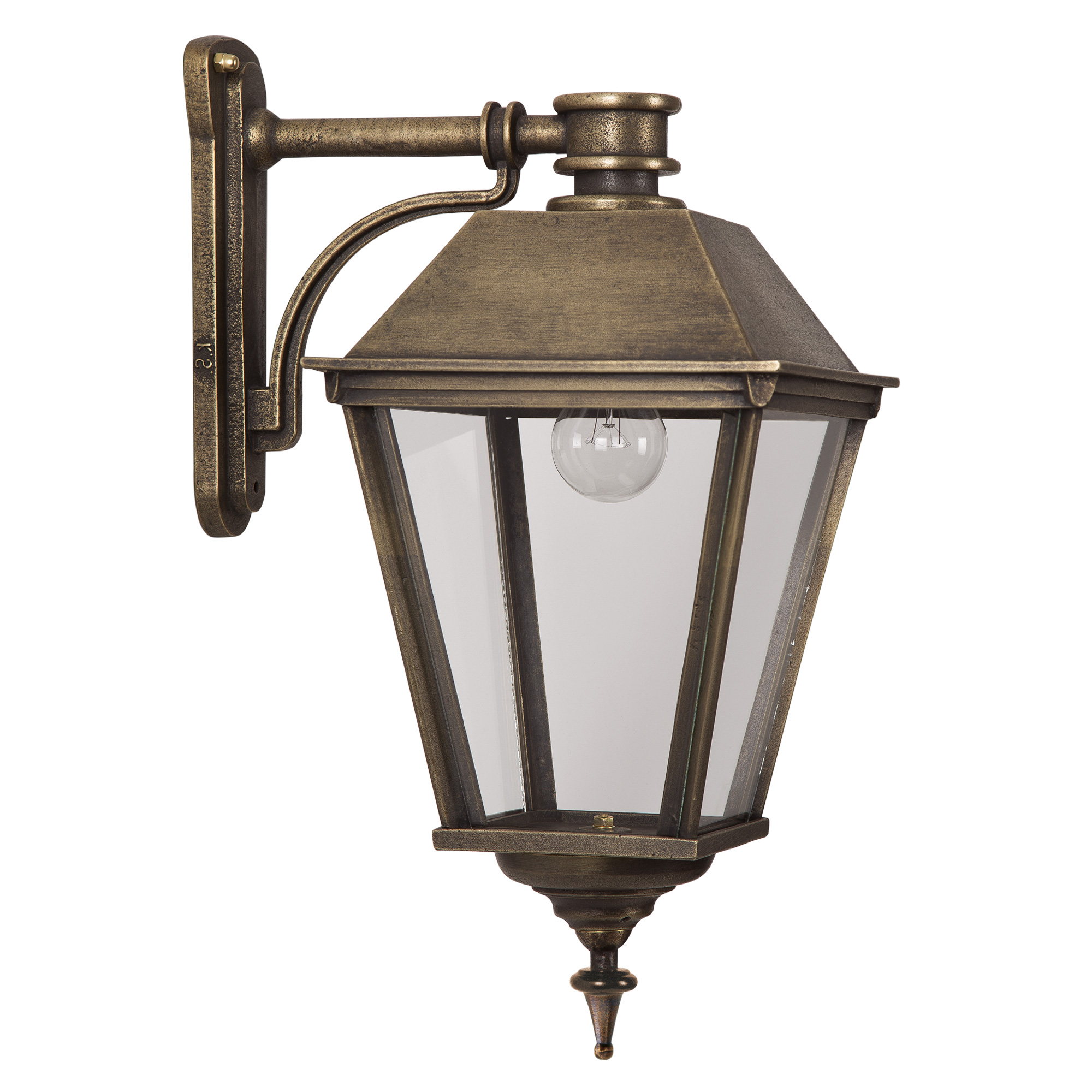 Buitenlamp Halle M brons