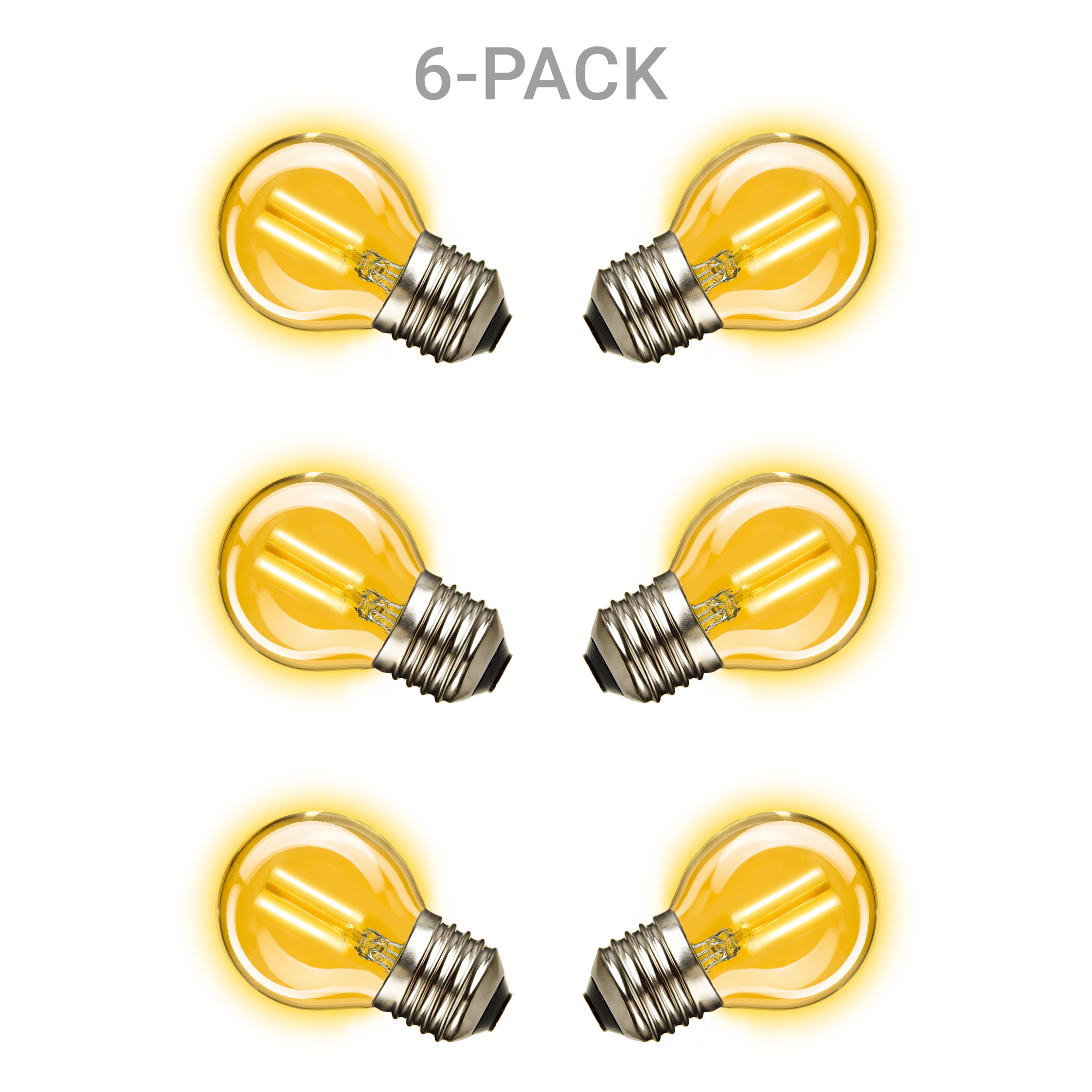6-pack Mini Gold Ledlamp